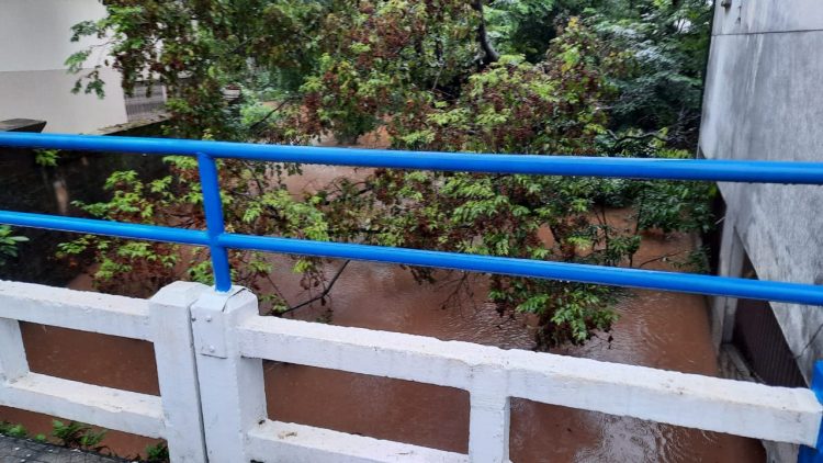 Fortes chuvas elevam níveis dos rios e deixam pessoas em sinal de alerta em Capinzal