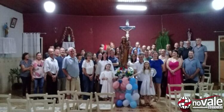 Celebração marcou a passagem de Nossa Senhora dos Navegantes por Linha Caçador