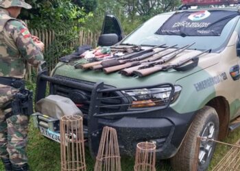 Operação sobre Caça Ilegal prende homem e armas de fogo no Meio-Oeste