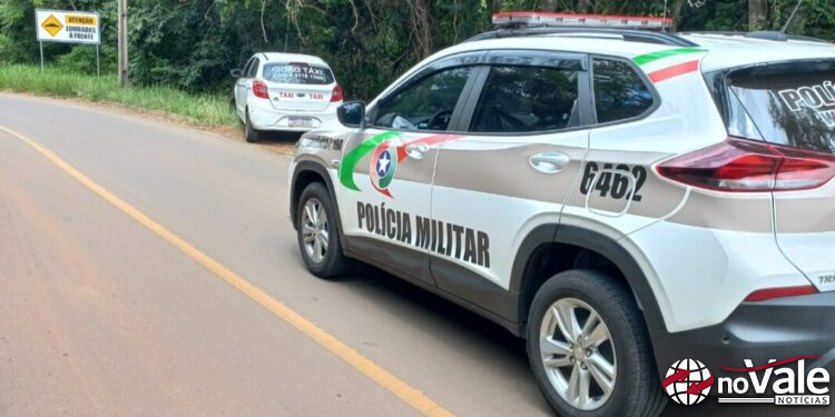 Táxi furtado em Herval D’Oeste é recuperado em Capinzal