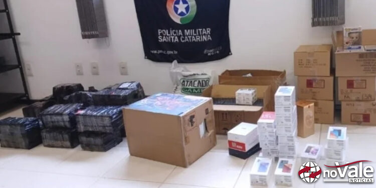 Ação da PMRv e Receita Federal apreende cigarros eletrônicos e mercadorias importadas