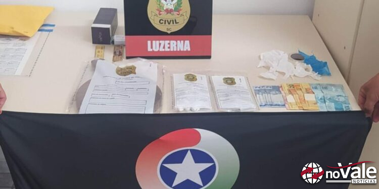 Operação policial prende suspeito por tráfico de drogas em Luzerna