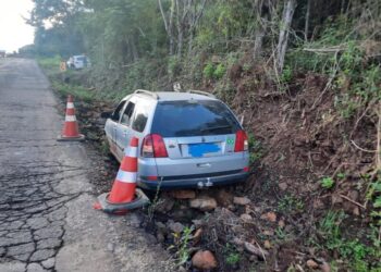 Saída de pista é registrada no interior de Capinzal