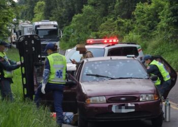 Criminoso morre em confronto com a PM na SC-283