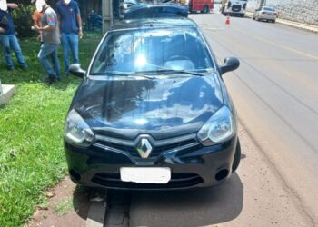 Jovem fica ferido em colisão no centro de Tangará