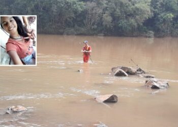 Corpo de Bombeiros retomam buscas por jovem desaparecida nas águas do Rio do Peixe na tarde deste domingo (17)