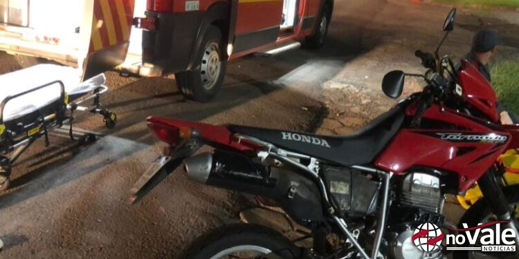 Acidente de trânsito deixa motociclista ferido em Tangará