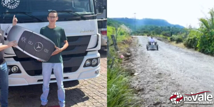 Leandro Beninca, criador do meme ‘Marco Véio’, realiza sonho de adquirir caminhão 10 anos após viralizar