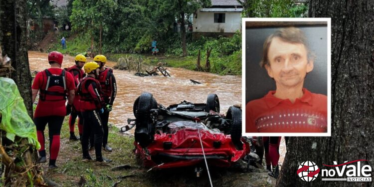Identificado o homem que morreu após carro ser arrastado pela correnteza em Ipira