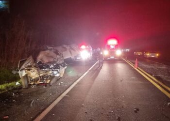 Motorista morre em colisão frontal na BR-282 em Cordilheira Alta