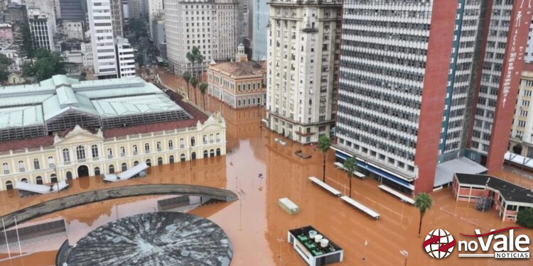 Após novas chuvas, Guaíba volta a ultrapassar nível da enchente histórica de 1941