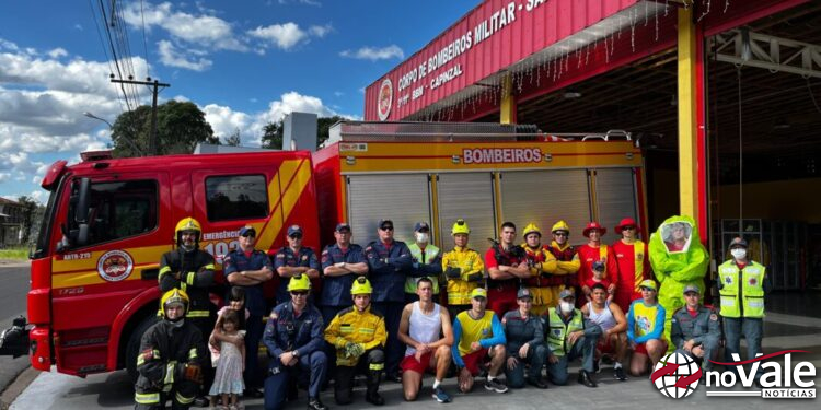Corpo de Bombeiros de Capinzal realiza com sucesso desfile e corrida em alusão aos 25 anos de fundação