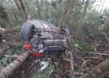 Polícia Militar Rodoviária atende saída de pista em Ibicaré