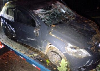 Condutor abandona veículo após acidente de trânsito na SC-150