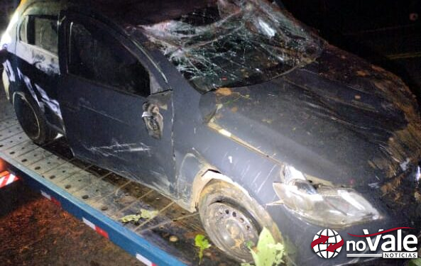 Condutor abandona veículo após acidente de trânsito na SC-150