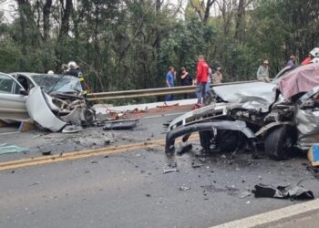 Condutor de carro com placas de Piratuba morre em acidente de trânsito na BR-153