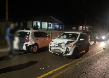 Condutor ficar ferido após colisão em Arroio Trinta