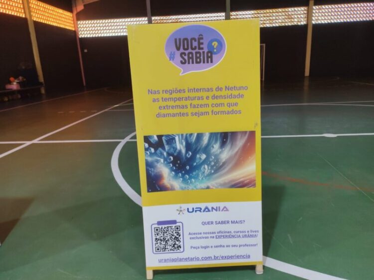 Alunos da Rede Municipal de Ensino de Zortéa exploram o universo com a Urania Planetário Móvel