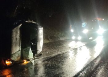 Saída de pista deixa condutor ferido em Lebon Régis