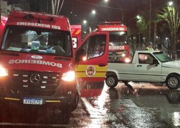 Colisão deixa condutor ferido em Videira