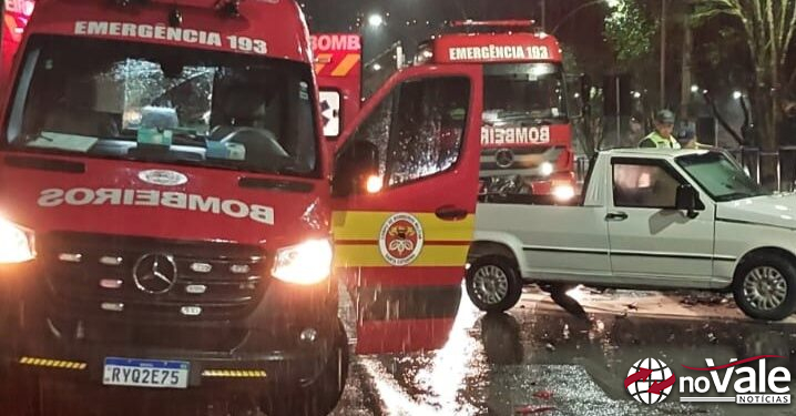 Colisão deixa condutor ferido em Videira