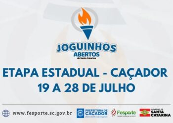 Etapa estadual dos Joguinhos Abertos de Santa Catarina começa no dia 19 de julho em Caçador