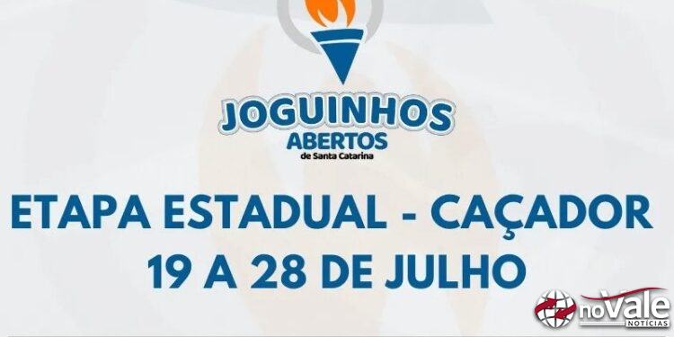 Etapa estadual dos Joguinhos Abertos de Santa Catarina começa no dia 19 de julho em Caçador