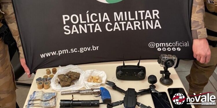Polícia Militar desmantela ponto de venda de drogas em Herval d’Oeste