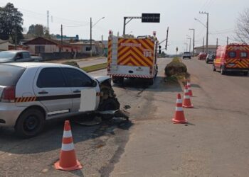 Colisão entre veículos deixa condutor ferido em Lebon Régis