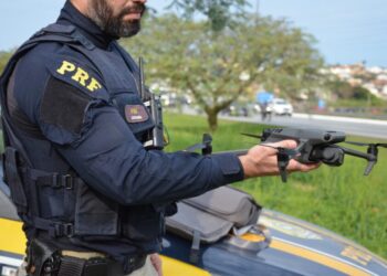 PRF inicia fiscalização com drones nas rodovias catarinenses