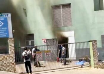 Princípio de incêndio no gerador do Hospital Universitário Santa Terezinha mobiliza bombeiros de Joaçaba