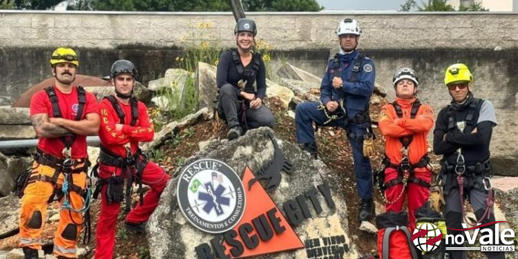 Comandante do Corpo de Bombeiros de Capinzal participa de curso internacional de resgate com cordas