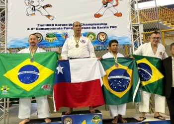 Mestre Saretta é vice-campeão mundial de Karatê