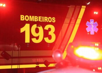 Bombeiros socorrem motociclista que sofreu queda em Capinzal