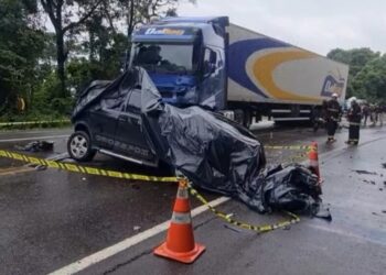 Acidente tira vida de mulher na BR-153 na manhã desta quarta feira