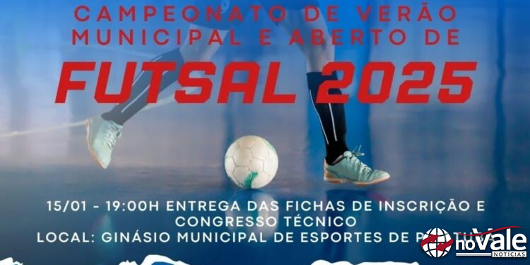 Abertas as inscrições do Campeonato de Verão Municipal e regional de Futsal de Piratuba
