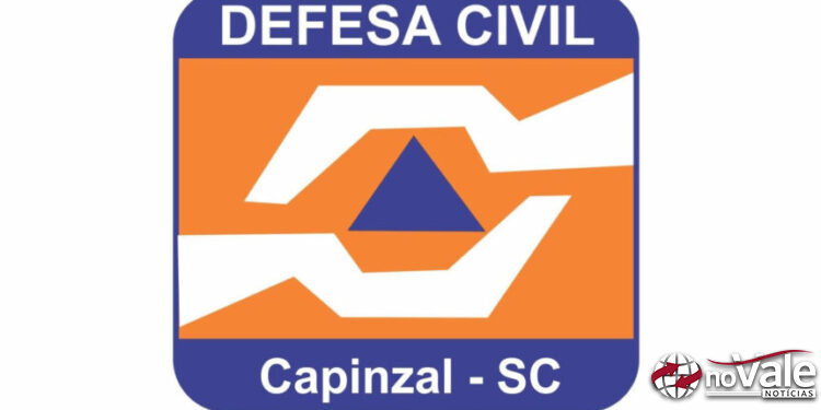 Defesa Civil de Capinzal alerta sobre a possibilidade de chuvas intensas que podem atingir o município