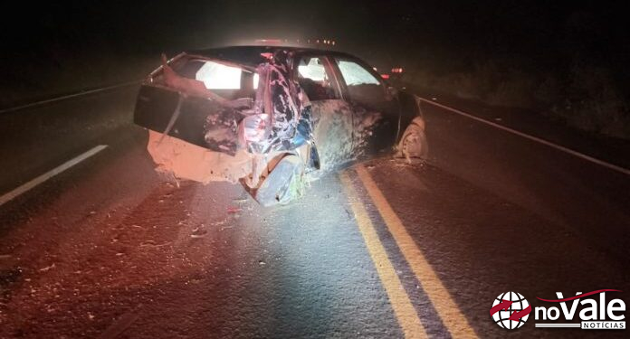 Menores são apreendidos em Seara após furto, perseguição e capotamento de carro