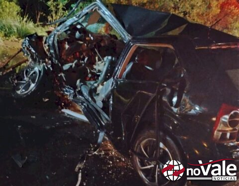 Colisão na SC-350 em Lebon Régis deixa um óbito e três feridos