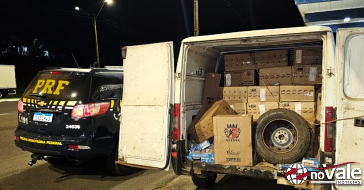 40 mil maços de cigarros contrabandeados são apreendidos após motorista não obedecer ordem de parada em Xanxerê (Vídeo)