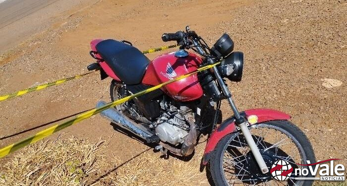 Motocicleta furtada é recuperada pela polícia em Campos Novos