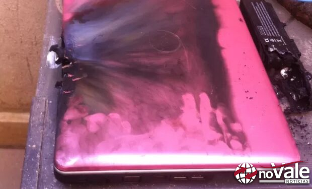 Homem sofre queimaduras leves após explosão de bateria de computador em Piratuba