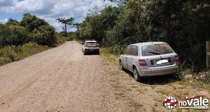 Polícia Militar recupera veículo furtado no interior de Campos Novos