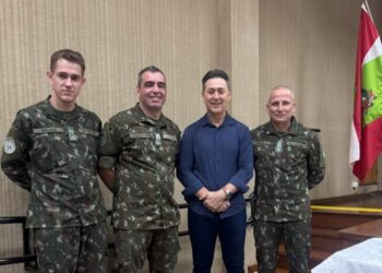 Prefeito de Piratuba, Vanderlei Weber, toma posse como presidente da Junta de Serviço Militar