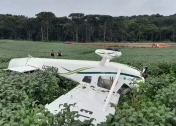 Avião de pequeno porte decola em Concórdia e cai no interior do Paraná