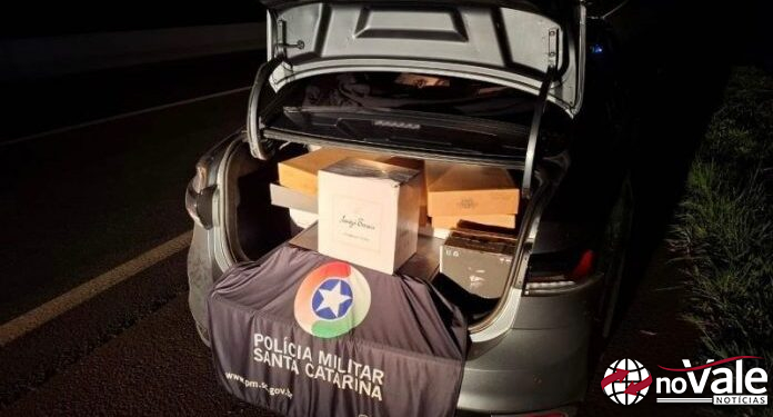 PMRv apreende carga de vinho argentino na SC-480