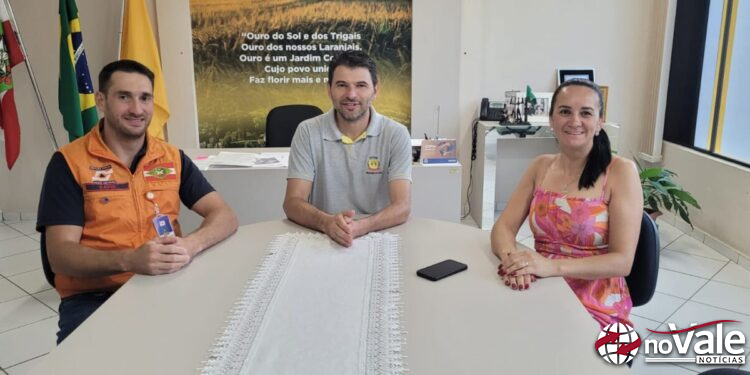 Coordenador Regional de Proteção e Defesa Civil visitou o município de Ouro