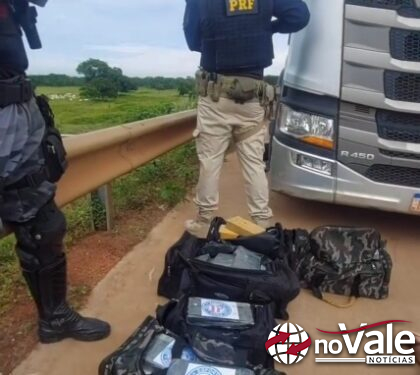 Condutor de caminhão de empresa da região é preso transportando cocaína no Mato Grosso