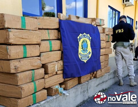 PRF localiza mais de uma tonelada de maconha e recupera veículo roubado na BR-282 em Lages