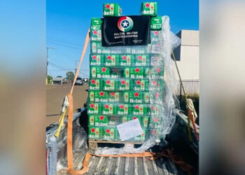 Polícia Militar apreende mais de 210 caixas de cerveja Heineken em Dionísio Cerqueira